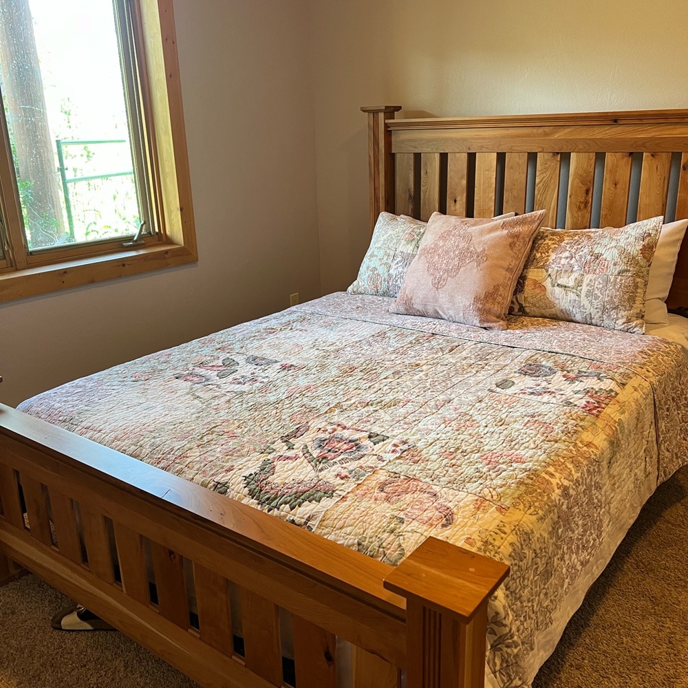 Pottery Barn Full/Queen Patchwork Quilt,  Shams and Decorative Pillow Sham